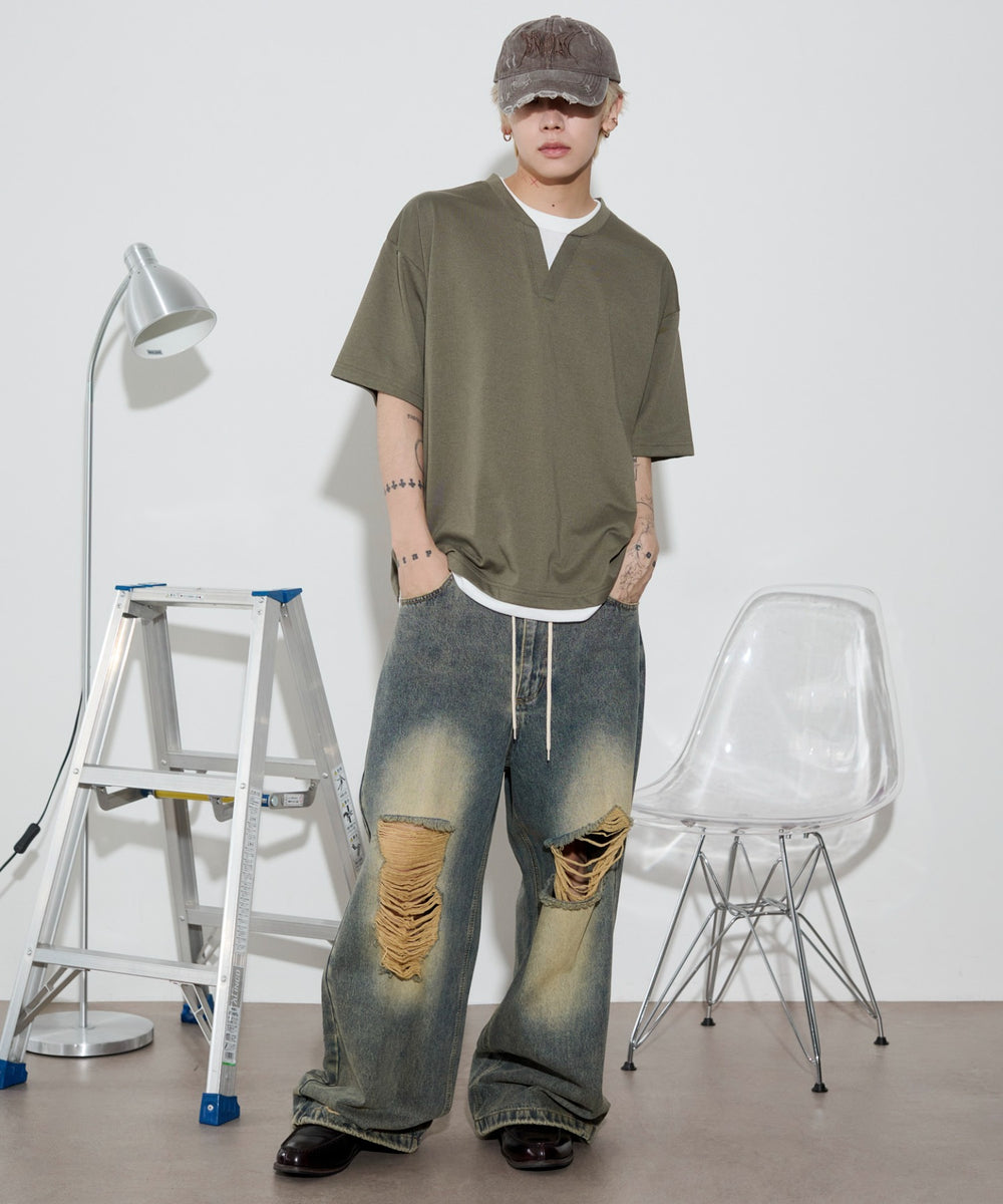 カーキ モデル：175cm L着用