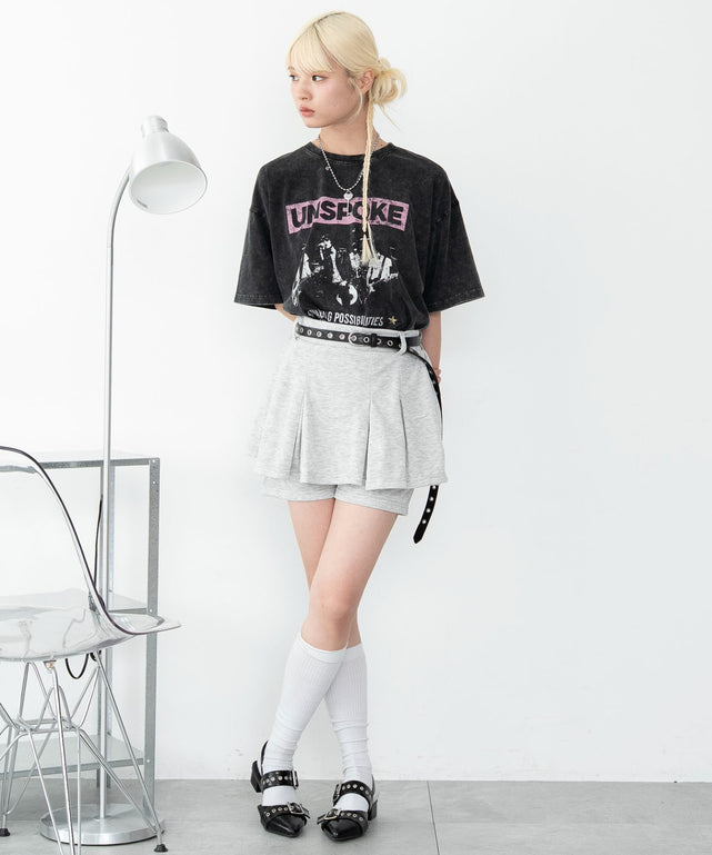 杢グレー　モデル：166cm F着用