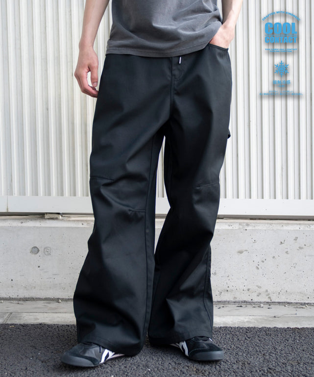 接触冷感ペインターパンツ/ブラック モデル：182cm L着用