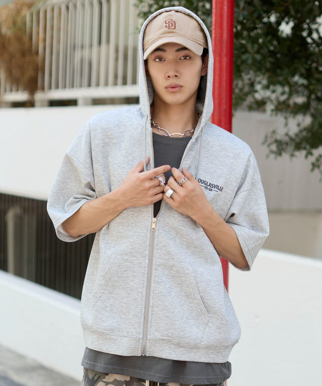 杢グレー　モデル：175cm L着用　