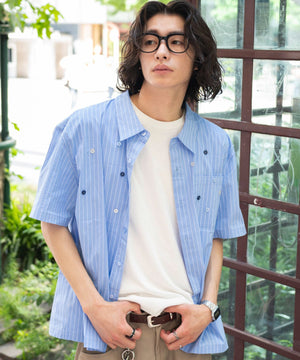 ブルー モデル：182cm L着用