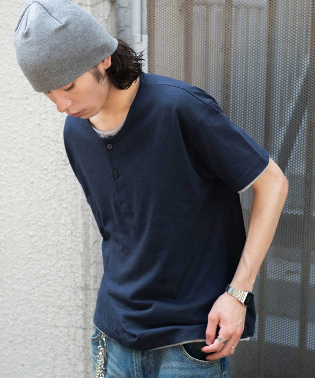 ネイビー モデル：182cm L着用