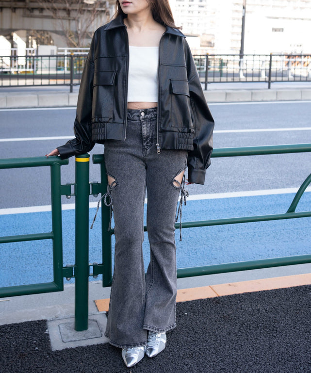 ブラック　モデル：155cm F着用