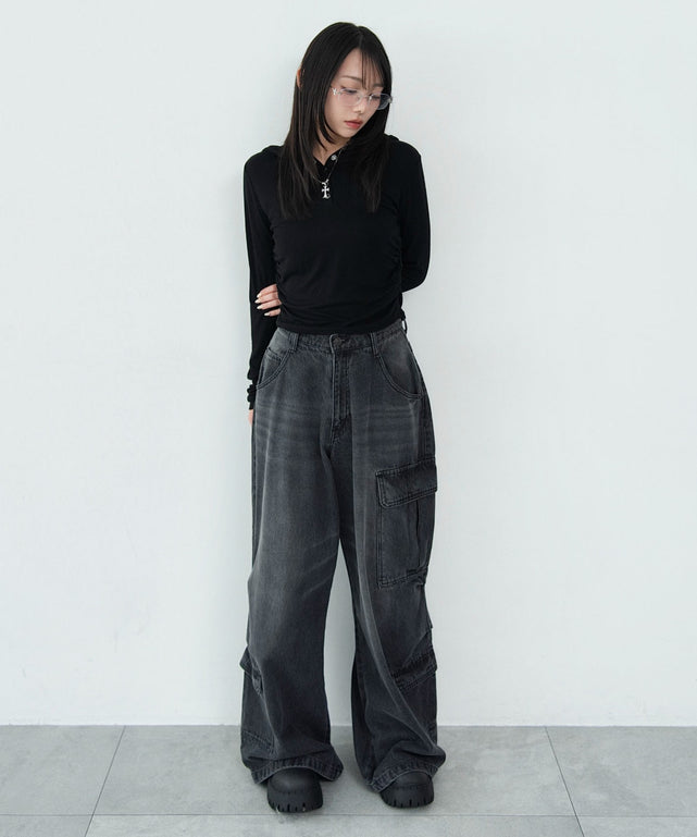 ブラック　モデル：159cm F着用