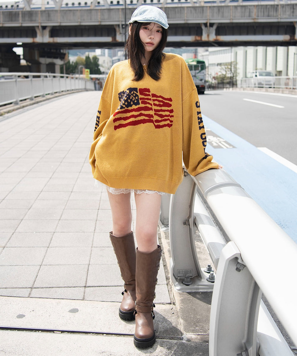 イエロー　モデル：159cm L着用