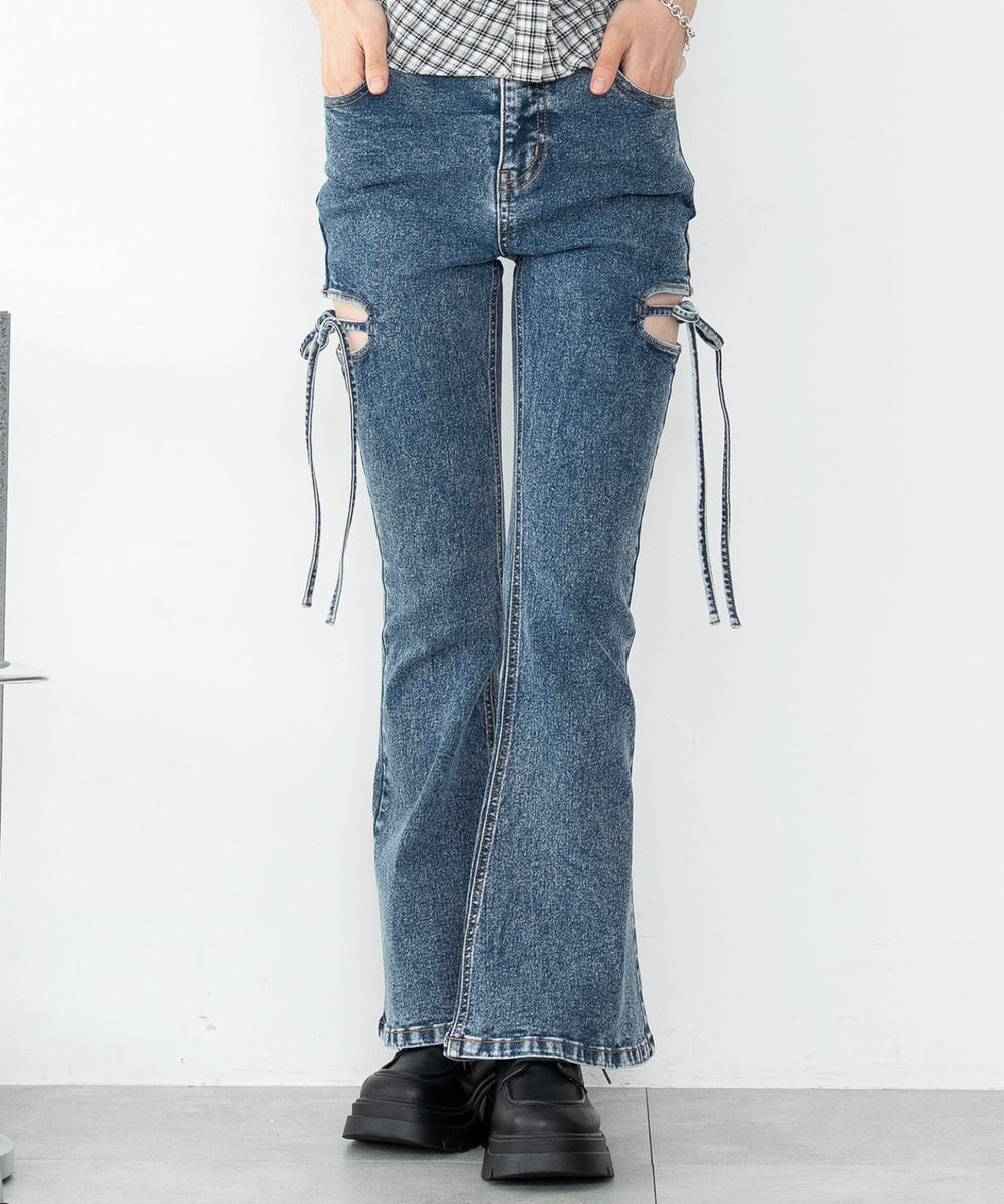 デニム中濃加工　モデル：166cm F着用