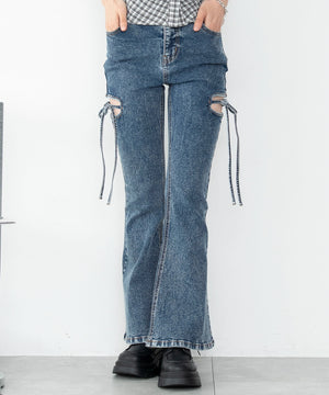 デニム中濃加工　モデル：166cm F着用