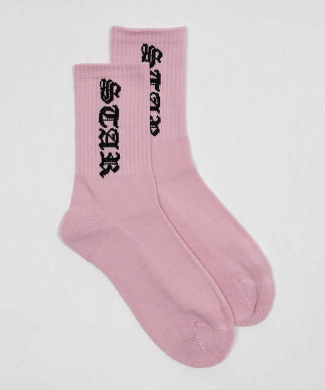 オールドイングリッシュロゴリブソックス(23-25cm)