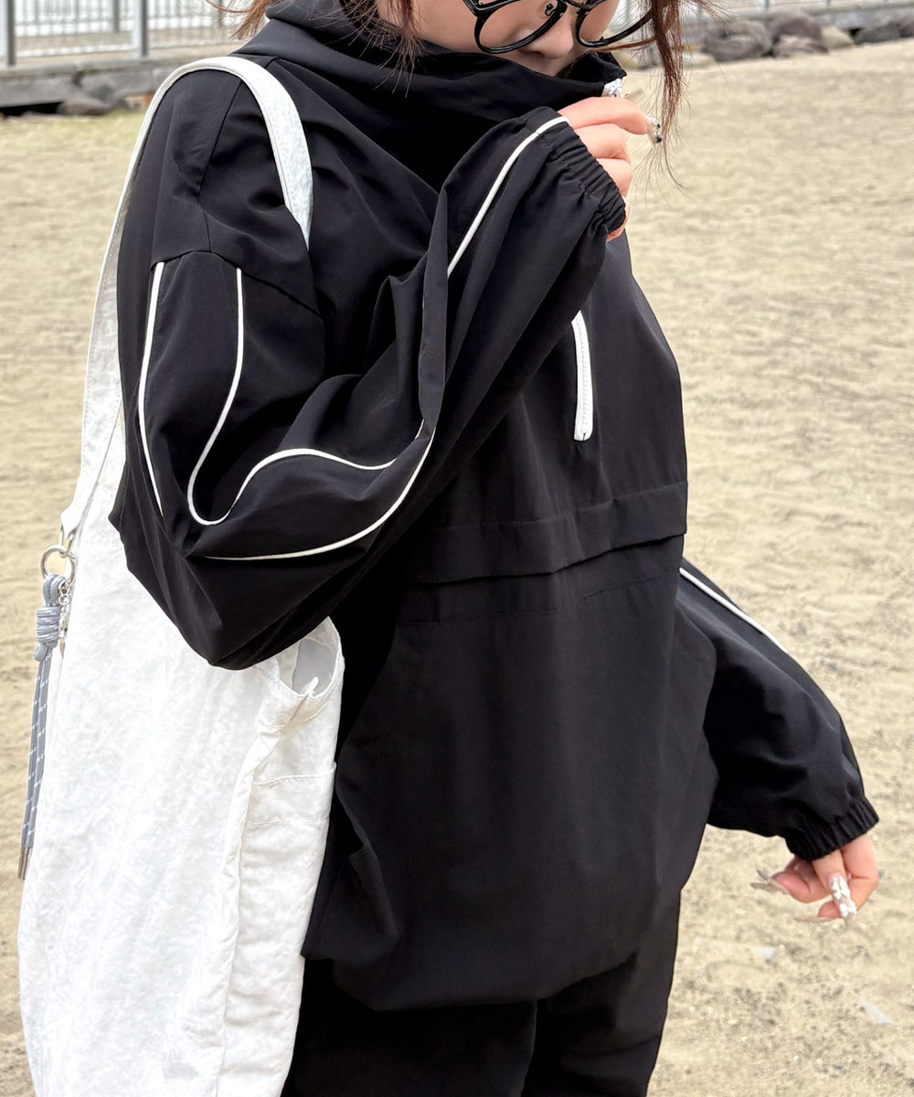 ラッシュガードラインアノラックパーカー