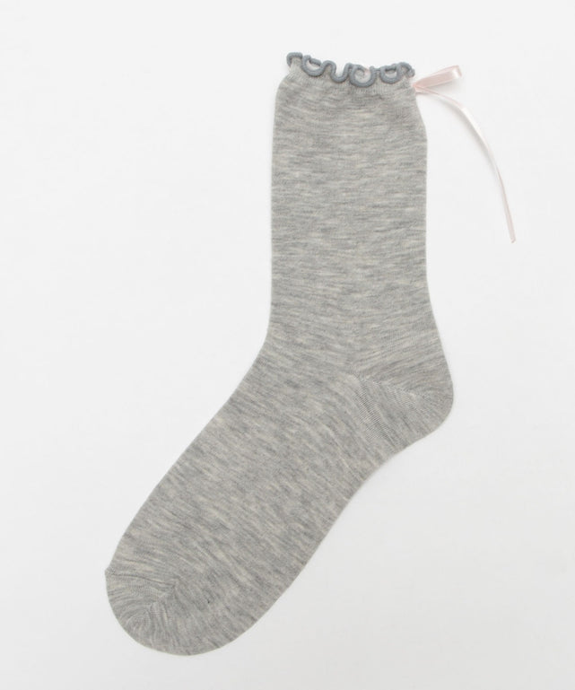 バックリボンメローソックス(23-25cm)