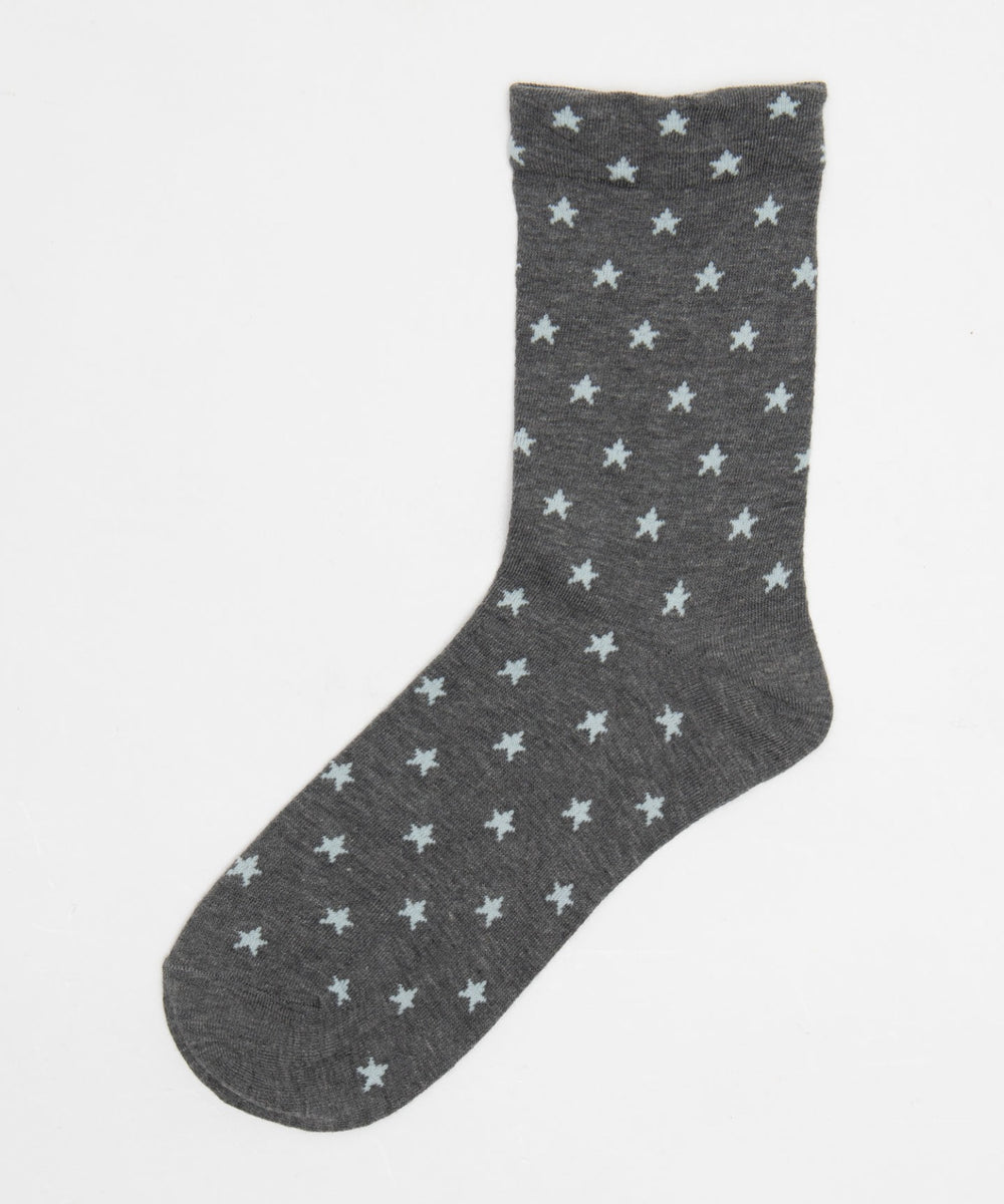 スター総柄ソックス(23-25cm)