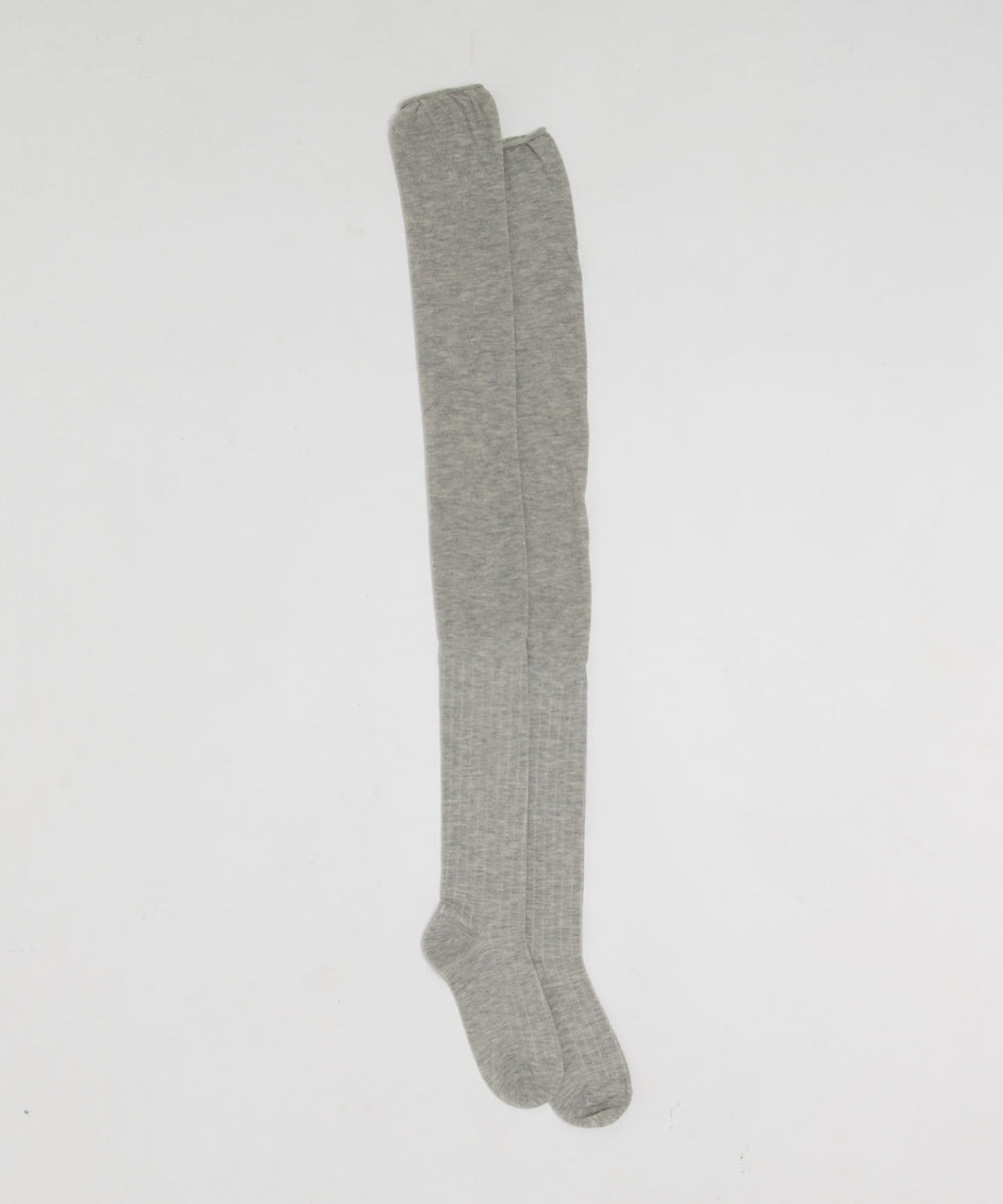 ゆるクシュ切替リブムジニーハイソックス(23-25cm)