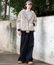 ベージュ モデル：182cm L着用