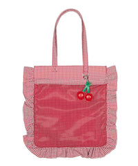 【国内限定】チェリーフリルうちわトート