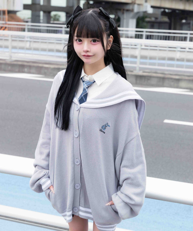天才秀才クールな学生カーディガン