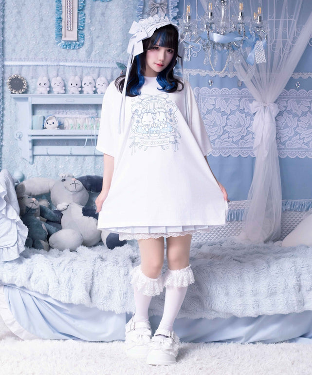 やさうさちゃんおやすみTシャツ