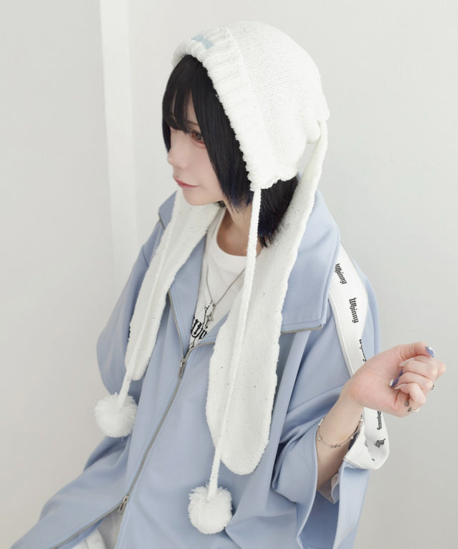 きらめくうさジャンプ帽