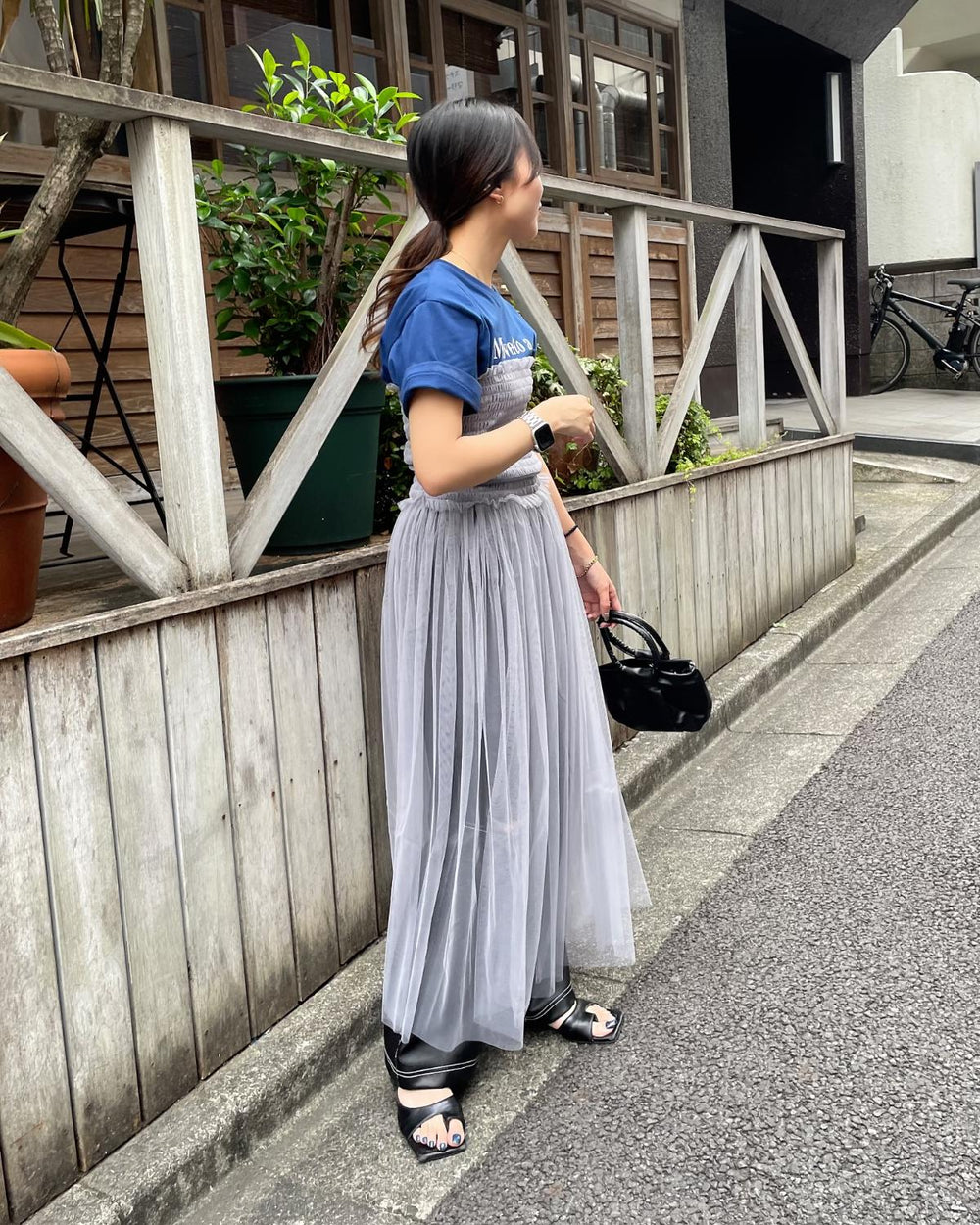 チュールベアトップワンピース