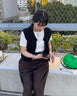 コンパクトニットベスト