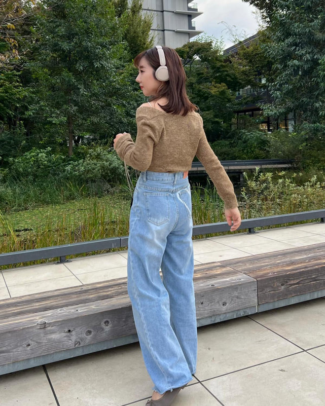 レイヤードニットトップス