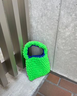パイピングニットバッグ