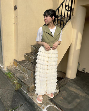 クロップドミリタリーベスト