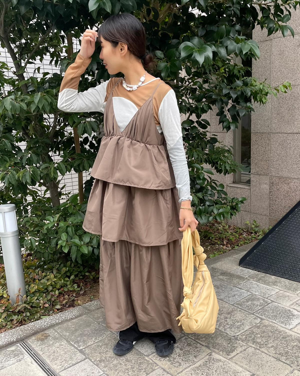 ティアードキャミワンピース