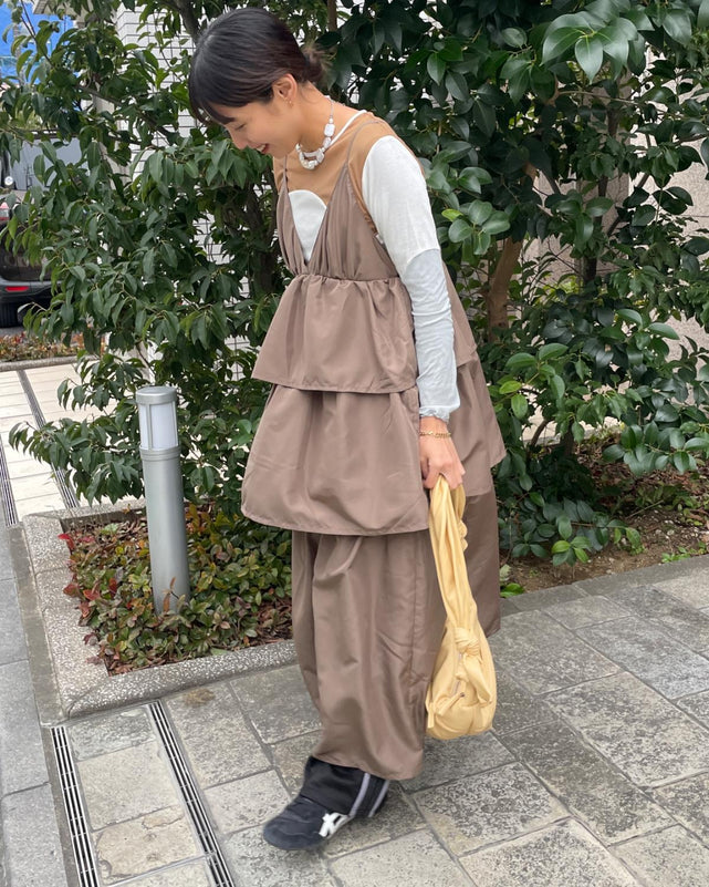 ティアードキャミワンピース