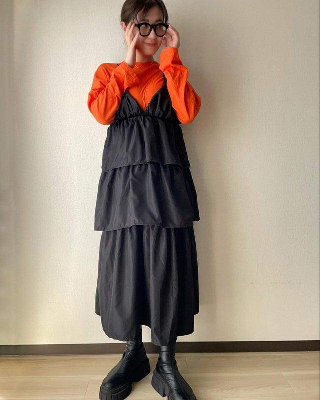 ティアードキャミワンピース