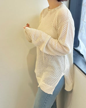 メッシュカットソー