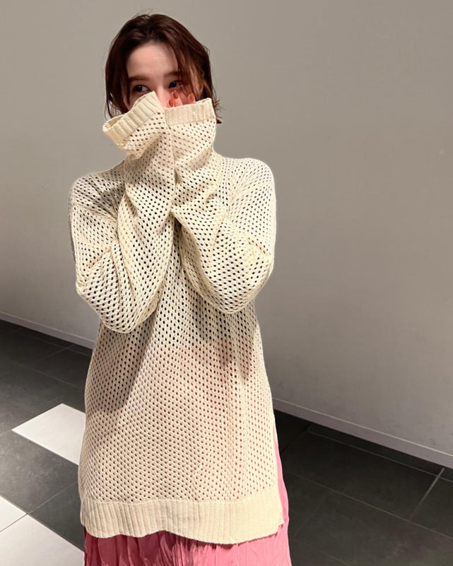 メッシュカットソー
