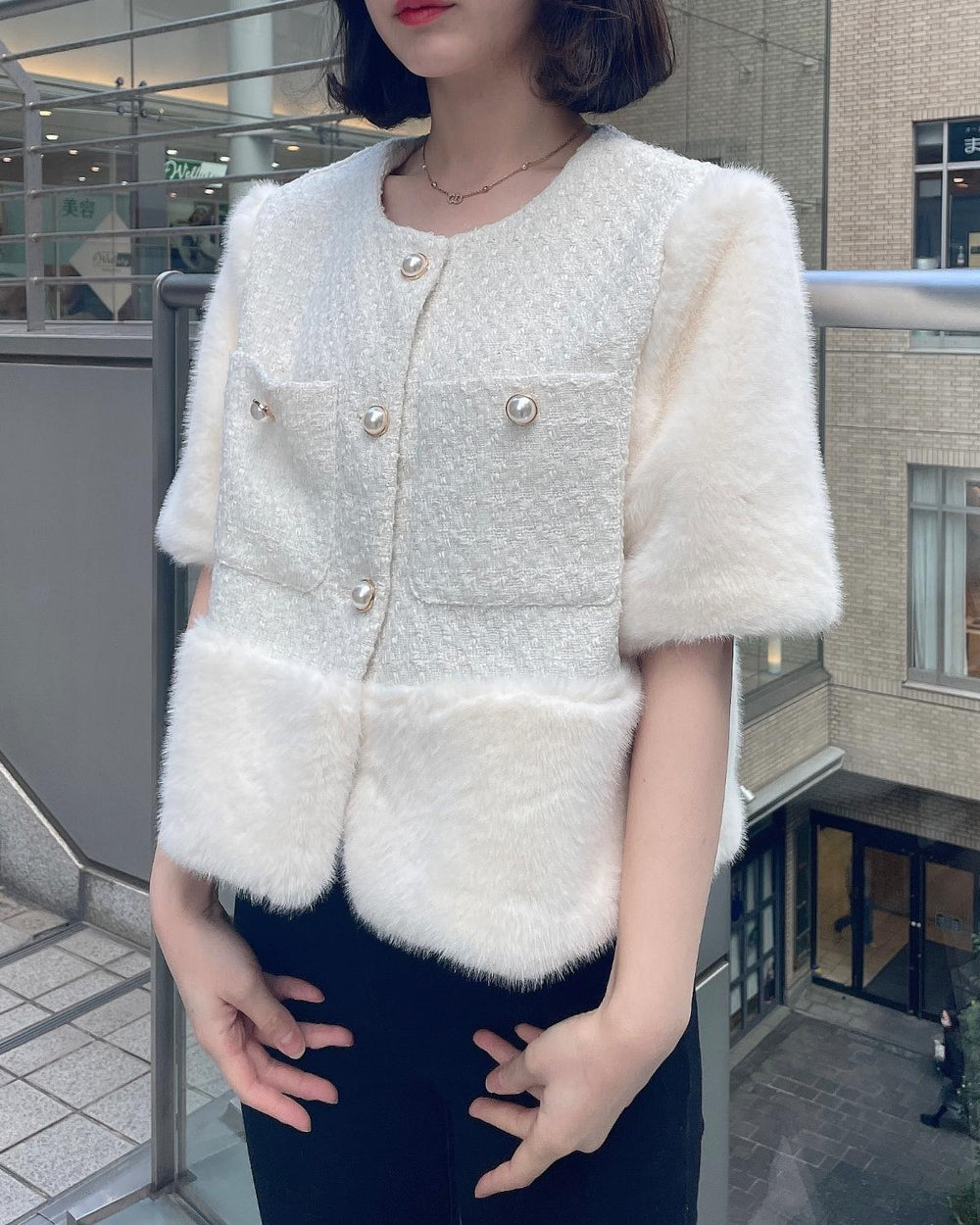 ツイードファージャケット