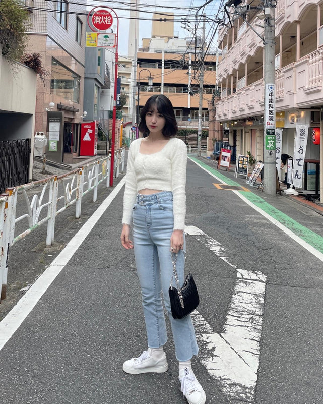 ウエストデザインフレアパンツ