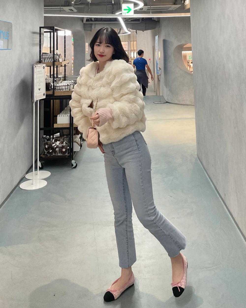 ツイードパンプス