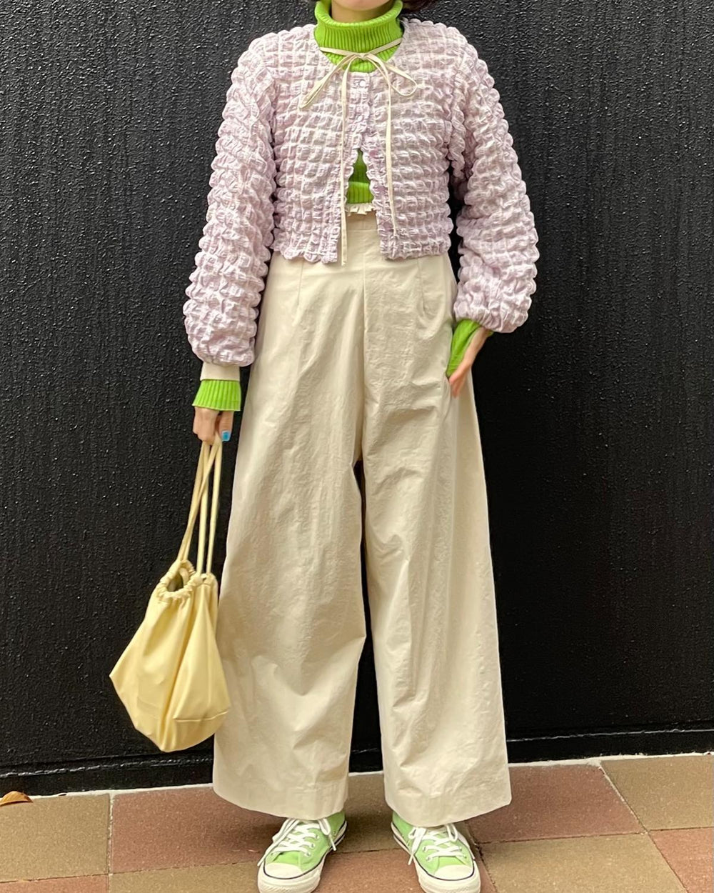 ぽこぽこショートカーディガン