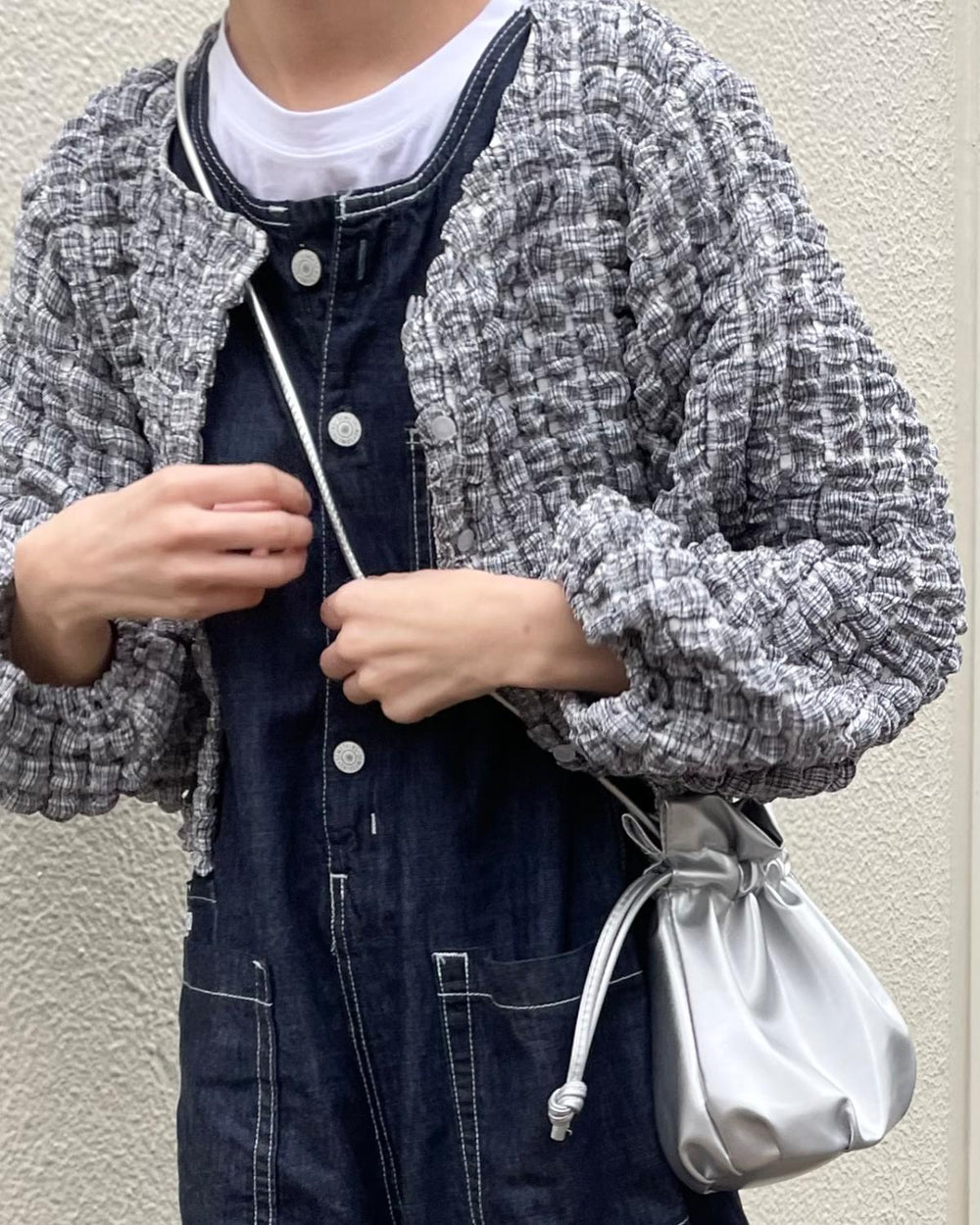 ぽこぽこショートカーディガン