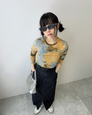 デニムロングスカート