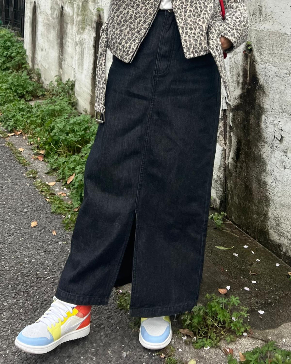 デニムロングスカート