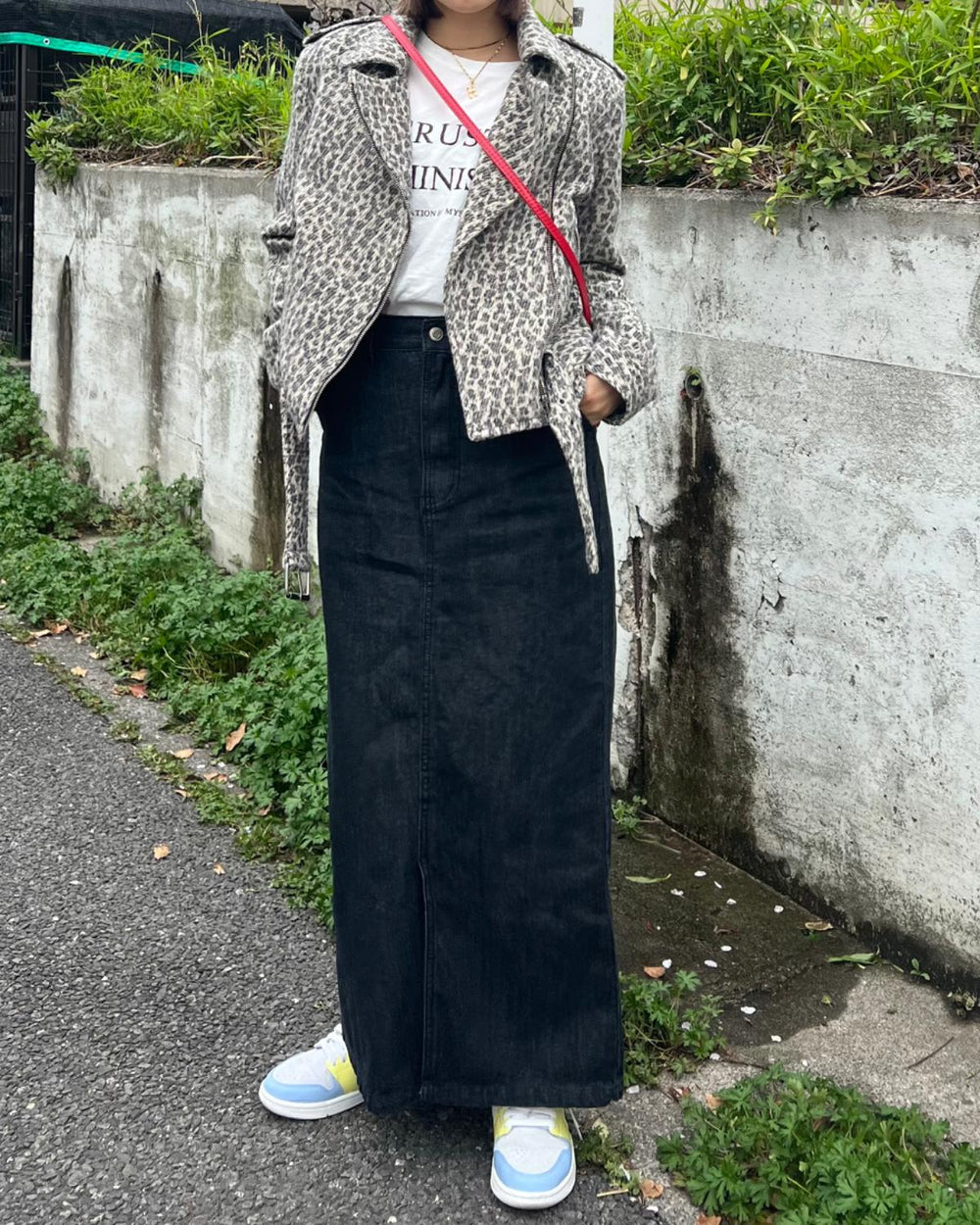デニムロングスカート