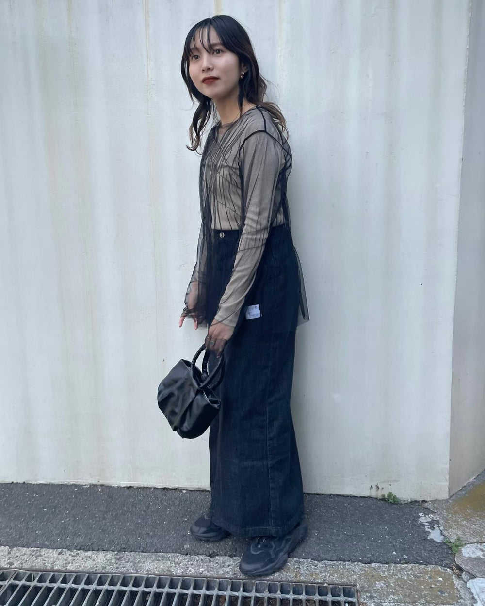 デニムロングスカート