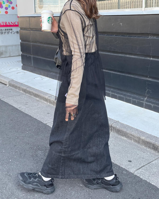 デニムロングスカート