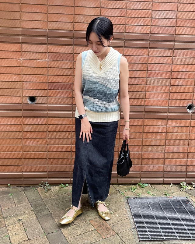 デニムロングスカート