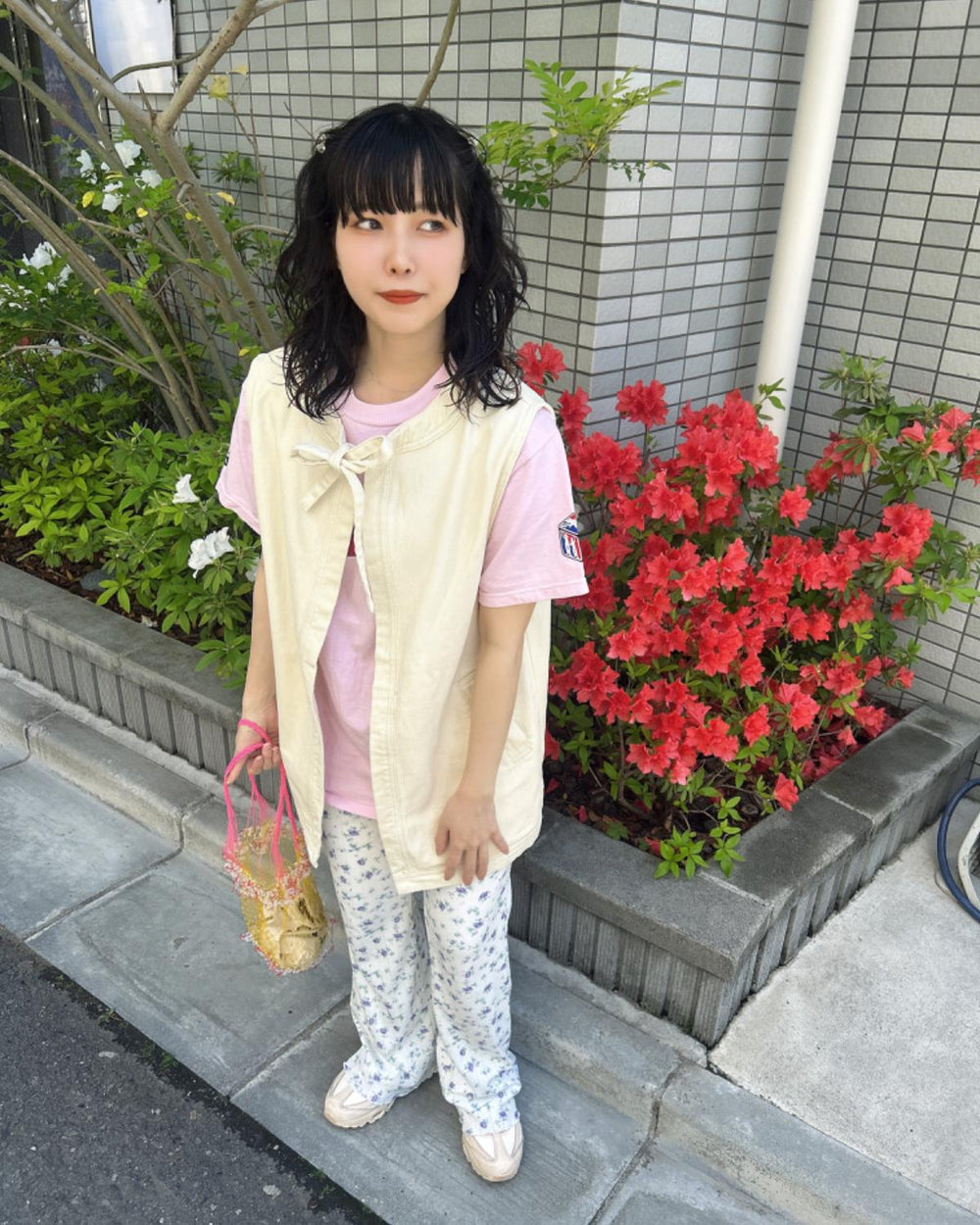 デニムミドルジレ