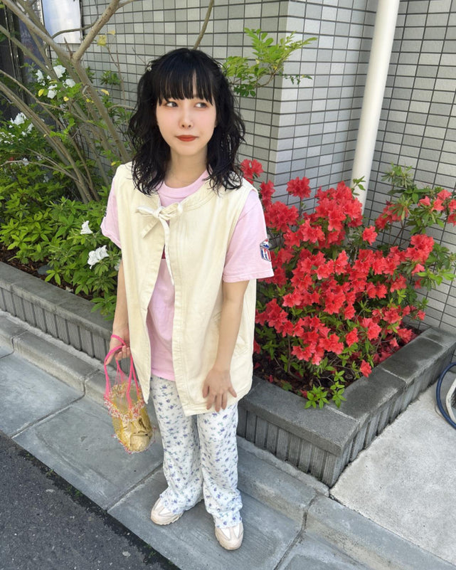 デニムミドルジレ