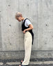 アサタッチミックスニットパンツ