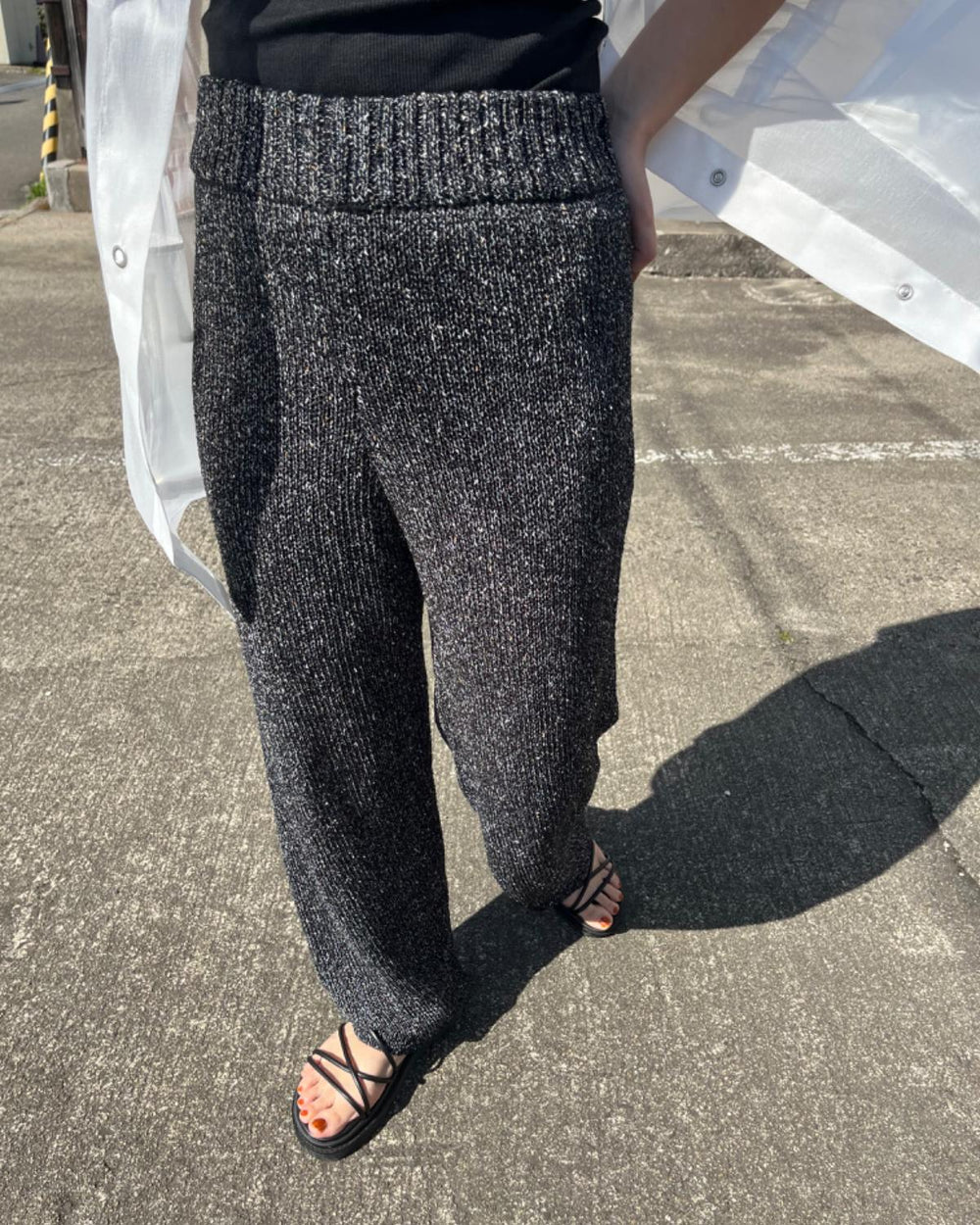 アサタッチミックスニットパンツ