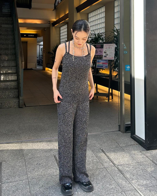 アサタッチミックスニットパンツ