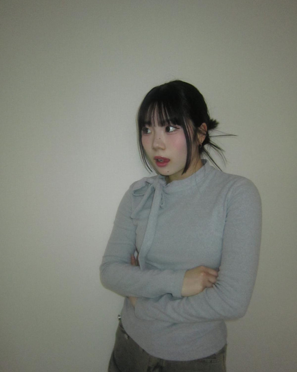リボンデザインロンT