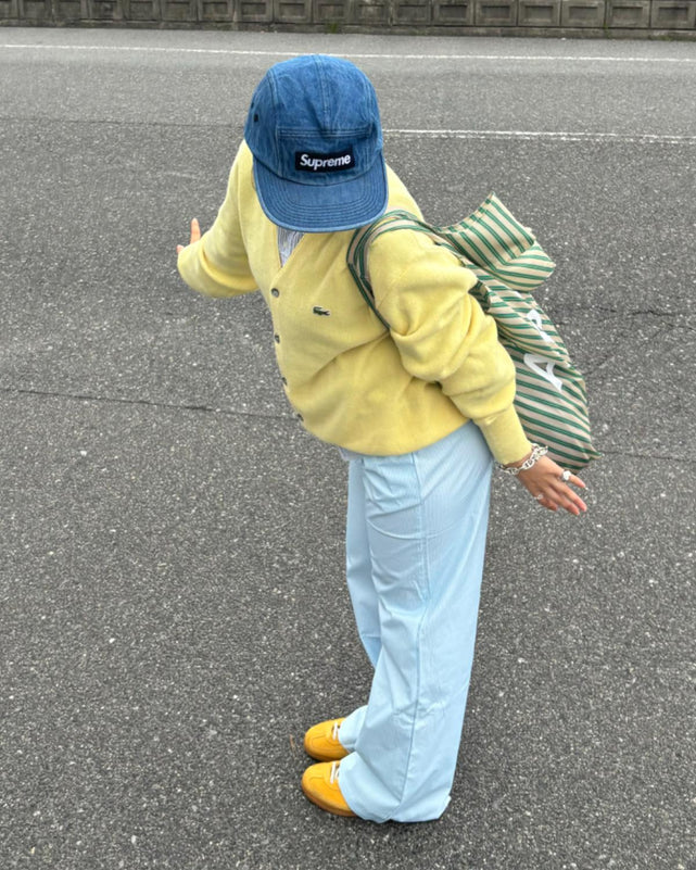 ストライプイージーロングパンツ
