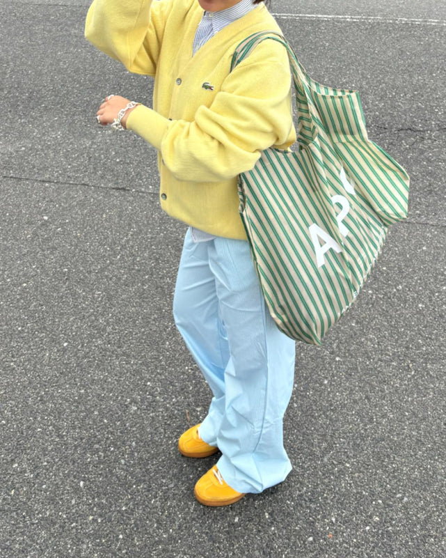 ストライプイージーロングパンツ